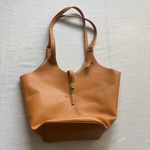 Miztique Isabelle 2-in-1 Camel Vegan Leather Tote | Modern